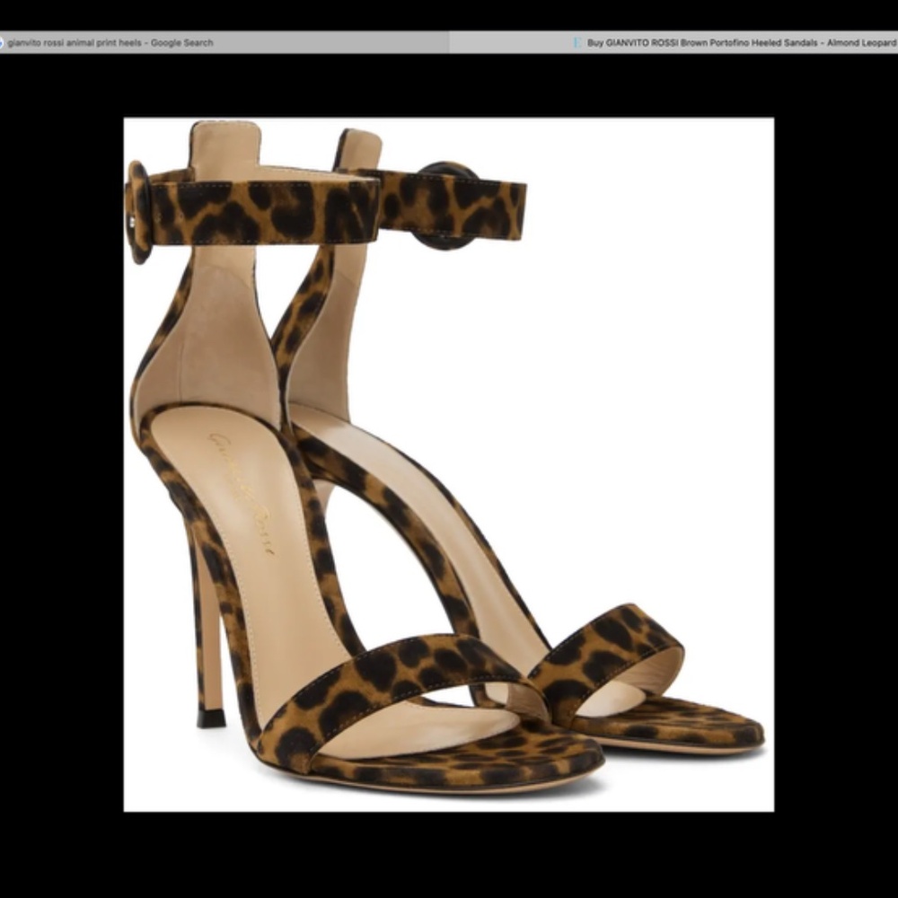 Gianvitto Rossi Brown Portofino Heeled Sandals